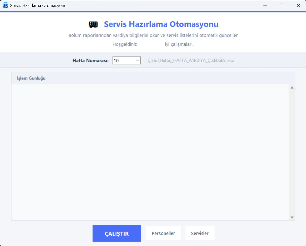 Servis Hazırlama Otomasyonu görseli